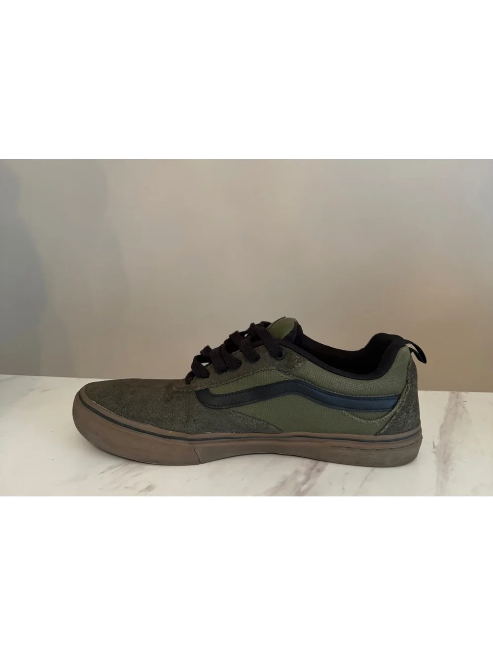 Vans Kyle Walker Pro Skate Shoes – Olive Green / Black / Gum – Men’s Size 13
